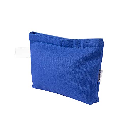 Multi-purpose Cotton Canvas Zipper makeup Bag Pouch 4-pack - color: Blue