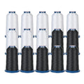 BAI Embroidery Machine Thread Set, 15 Spools (8 White, 7 Black), 5000 Yards Each, 40WT (108D/2) Polyester Embroidery Thread, High-Speed for Commercial Multi-Needle Machines, Hats, Logos & Apparel - color: 8 White 7 Balck