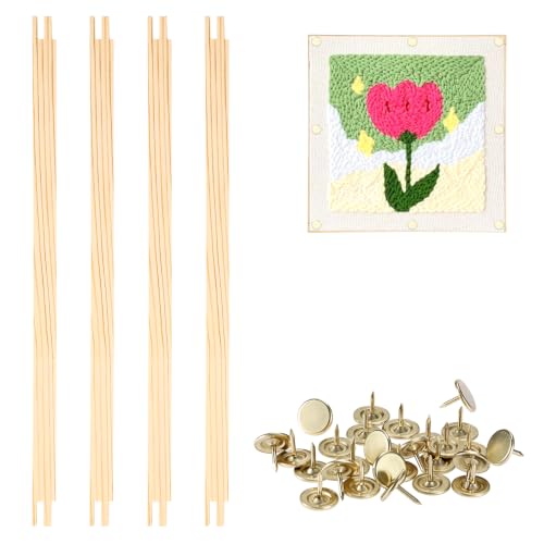 OwnMy 14 Inch Needlepoint Stretcher Bars Wood Stretcher Bars for Needlework - size: 14 Inch