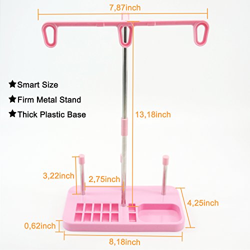 New brothread Light Weight Thread Stand -Pink - color: Pink