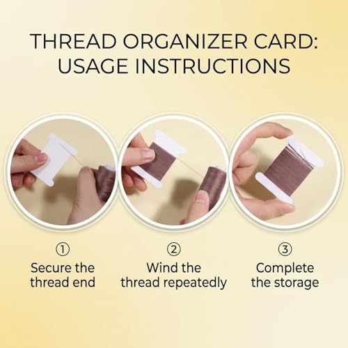 200 Pcs Embroidery Floss Bobbins, Embroidery Thread Storage Floss Holder Supplies Bobbins for Cross Stitch Embroiderys Cotton Thread(Paper)