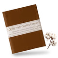 Brown Cotton Fabric for Sewing 59 Inch Wide Natural 100% Cotton Poplin Fabric by The Yard Soft Embroidery Cotton Material Apparel Cloth (Brown, 5 Yard) - color: Brown, size: 5 Yard