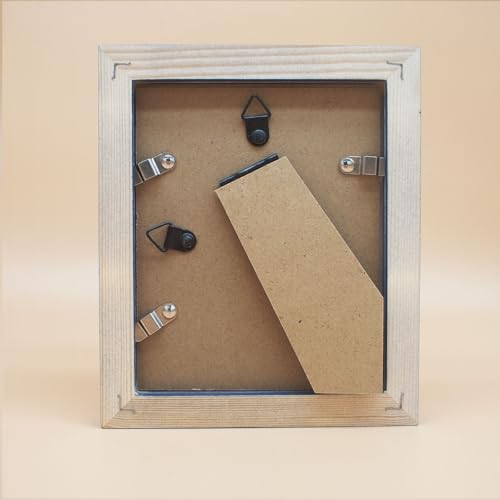 4x5 Picture Frames Blue Solid Wood Frame, Plastic Panel (Film Needs to be Removed) Table or Wall.Front Window Opening 3.8x4.8 inch. - color: Blue, size: 4x5