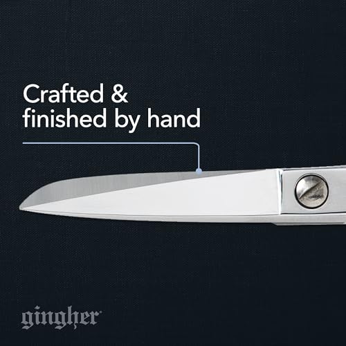 Gingher 5" Straight Fabric Scissors for Cutting Curves & Buttonholes - style: 5" Knife Edge Sewing