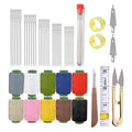 Obear 43-Piece Sewing Kit for Adults and Beginners,Big Eye Stainless Steel Sewing Needles Kit for Hand Sewing with Needle Threader and Seam Ripper - style: 43 Pcs Steel Sewing Needles Kit