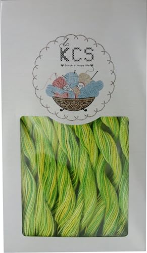 KCS 162 Yards(150 Meters) Mercerized Pearl Cotton Crochet Needlepoint Thread,Size 5,6 skeins,4069 - color: 4069