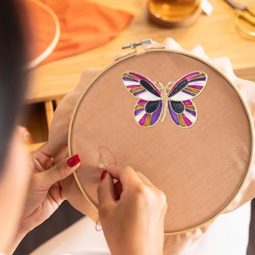 Gosknor Needle Minder Magnet, Butterfly Magnetic Needle Holder Magnetic Cross Stitch Accessories for Cross Stitch Embroidery Sewing Needlework Accessories