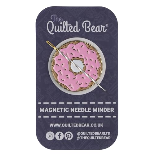 The Quilted Bear Magnetic Needle Minder, Small, Donut - color: Donut