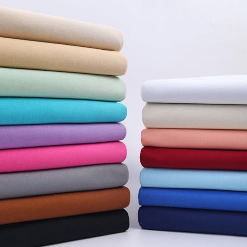 Baby Blue Cotton Fabric for Sewing 59 Inch Wide Natural 100% Cotton Poplin Fabric by The Yard Soft Embroidery Cotton Material Apparel Cloth (Baby Blue, 1 Yard) - color: Baby Blue, size: 1 Yard