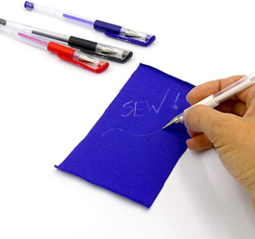 Madam Sew Heat Erasable Fabric Marking Pens for Sewing and Quilting | Fabric Markers for Sewing, Embroidery, Dressmaking with 4 Pens + 4 Refills | 8-Piece Set No Ghost Lines, Disappearing Ink - color: Assorted - 4 Pack