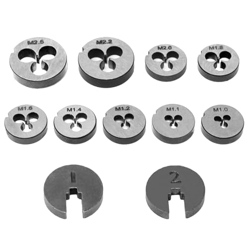 31pcs Mini Tap and Die Set, Tap & Die Sets M1 to M2.5, Thread Repair Kits for Threading Internal and External Threads, U7V-9PB-MX3394