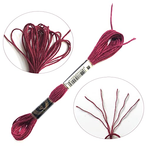 levylisa Embroidery Floss 30 Skeins Cross Stitch Threads Friendship Bracelets Floss with 10 Pcs Floss Bobbins and 2 Pcs Needle Threader (Purple) - color: Purple
