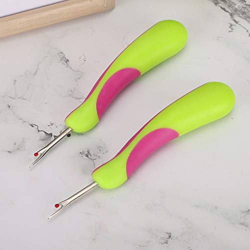 2PCS Seam Rippers, Stitch Thread Cutter Tool, 4.7in Sewing Thread Removers, Ergonomic Seam Rippers for Embroidery Crafting Needle Work