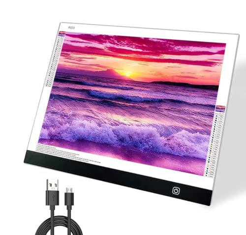 A3S Light Pad for Diamond Painting, Diamond Art Light Board, USB Powered - size: A3S