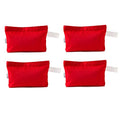 Multi-purpose Cotton Canvas Zipper makeup Bag Pouch 4-pack - color: Red