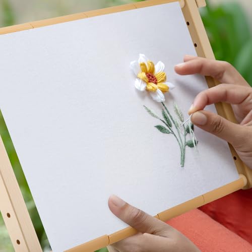 CroBlissful Cross Stitch Scroll Frame with Plastic Clamps for Needlepoint