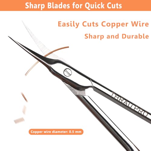 THRAU Profession Cuticle Scissors Extra Fine for Women and Men - size: Profession