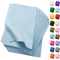 Soft Light Blue Felt Fabric Sheets for Craft 8 x 12 Inch 20 Pcs 1.6mm Thick - color: Light Blue