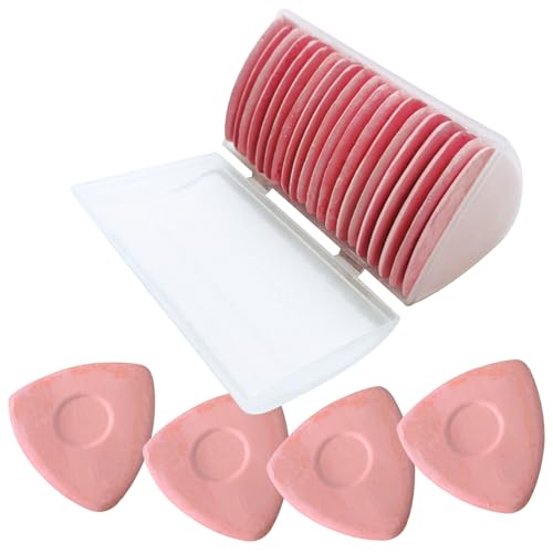 Tailors Chalk,20 Pack Triangle Tailor's Fabric Marker Chalk,Fabric Markers for Sewing,Sewing Notions & Accessories (Pink) - color: Pink