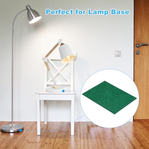 PATIKIL 12x8 Inch Lamp Base Felt, 6Pack 3mm Thickness Rectangle Felt Furniture Pad Soft Adhesive Non-Slip Anti-Scratch Backed Felt for Lamp Furniture DIY Craft, Dark Green - color: Dark Green, size: 12x8 Inch
