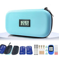 Insulin Cooler Travel Case TSA Approved 2*180g Ice Pack,Temp Display - color: Light Blue