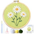 AohaiNova Punch Needle Kit for Adult Beginners,Punch Needling Set Daisy - color: 08-White Daisy