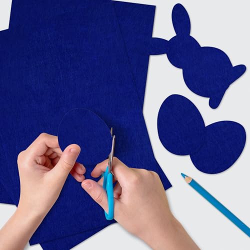20 Pcs Deep Navy Blue Felt Fabric Sheet 8" x 12" Assorted Color Felt Fabric Sheets for Crafts DIY Handcraft Sewing Squares Patchwork Nonwoven - color: Deep Navy Blue