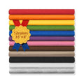 Large Stiff Felt Sheets, 1mm Felt Fabric Sheet for Crafts, 12 Rolls 8"x35"