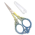YOUGUOM Small Craft Scissors, Mini Sewing Embroidery Shears - color: Blue Golden
