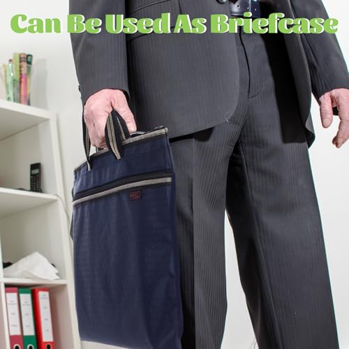 24 Pcs Large Zipper Pouch Handle, Waterproof File Bag, 4 Colors