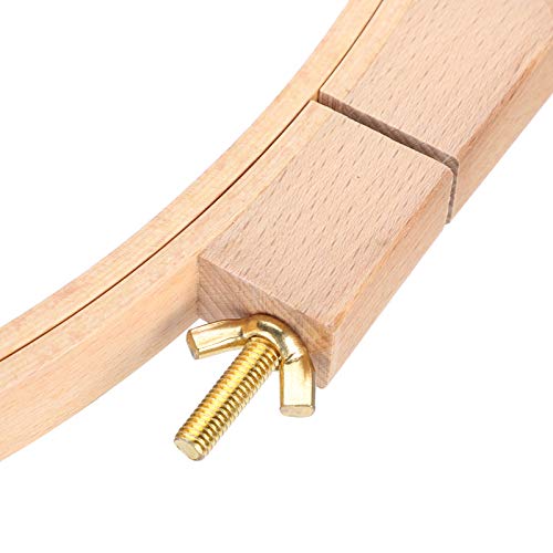 Embroidery Frame , Oval Embroidery Hoop , Wide Wooden Stitch Hoop Rings , for Embroidery , Stitching , Cross Stitch , Needle Point , Silkpainting , Art Craft Handy Sewing , etc