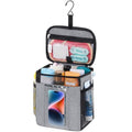 Lifewit Mesh Shower Caddy, Hanging Bathroom Organizer with PVC Phone Bag - color: Grey, size: M(8.3"L x 6"W x 10"H)