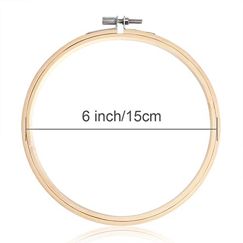 Pllieay 12 Pieces 6 Inch Round Embroidery Hoops - style: 6 Inch