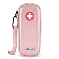 MEDMAX Epipen Medical Carrying Case Hard Shell EVA Travel Organizer Bag - color: Rose Gold