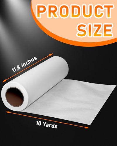 PLANTIONAL Heavy Weight Fusible Bonding Web:11.8 inch x 10 Yards Fusible Webbing for Fabric Applique DIY Crafts Supplies - size: Heavy Weight