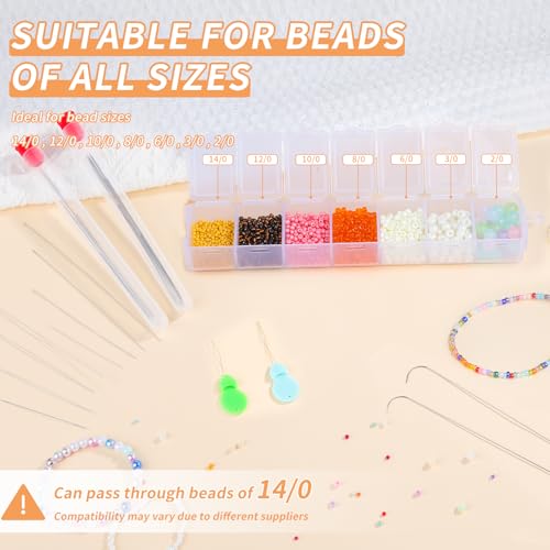GarfxG 36 Pcs Beading Needles Set, 3 Types Bead Spinner Needles with Tools - style: 2pcs Spinner Needles/36pcs Set