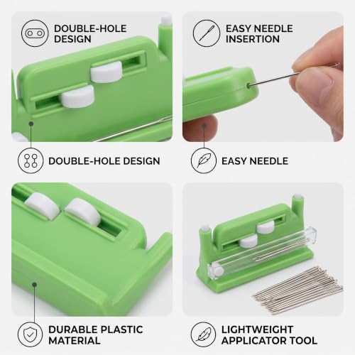 Automatic Needle Threader - Sewing Desk Tool with Case, Easy DIY Hand Tool
