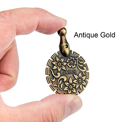Mudder 2 Pcs Yarn Cutter Pendant Metal,Antique Gold - color: Antique Gold