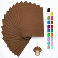 Brown Felt Fabric Sheets Stiff 20 Pcs 8" X 12" 1mm Thick - color: Brown