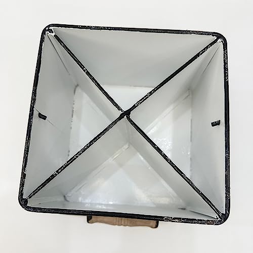 Portable Metal Storage Caddy Organizer with 4 Compartments & Handle, Perfect for Neatly Sorting Kitchen, Office & Bathroom Items，