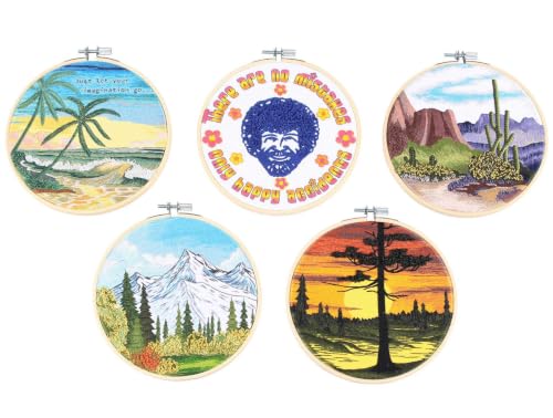 Bob Ross Embroidery (Embroidery Craft)