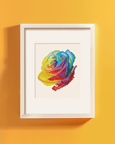 PeakLuv Small Diamond Art Kits Flowers Mini Diamond Painting Kit for Adults - color: Flowers 2