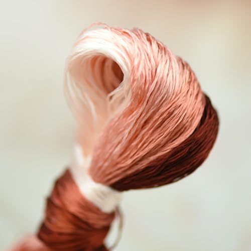 Natural 100% Mulberry Handmade Embroidery Silk Thread Silk Floss (93) - color: 93