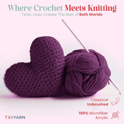 Ornamental Cabbage - 2 Skeins (2x383 Yds) Crochet & Knitting Yarn - 100% Microfiber Acrylic - color: 105297 - Ornamental Cabbage, size: 2 Skein