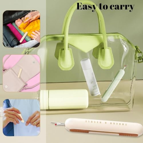 2 in-1 Needle Threaders Seam Ripper 2024 New, Upgraded Seam Ripper Tools, Stretchable Remover Needle Threading (6 Pcs) - color: 6 Pcs