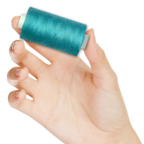 All Purpose Polyester Sewing Thread-2 Spools for Hand and Machine Sewing(Blue Spruce) - color: Blue Spruce