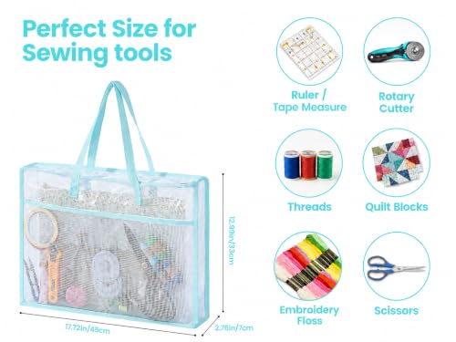 Coorganisers 6 PCS Sew Project Bags for Quilting, Needlepoint Project Bag