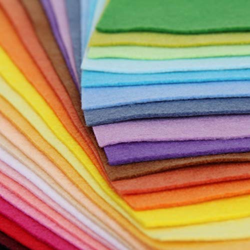 Threadart Burgundy Premium Felt Sheets - 50 Pack, 12x12 1.2mm - color: Burgundy, size: 50 SHEETS