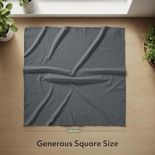 Utopia Kitchen Light Grey Flour Sack Towels [12 Pack-28 x 28 In]100% Cotton - color: Light Grey, size: 12 Pack