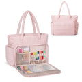 Teamoy Puffy Embroidery Bag Organizer, Cross Stitch Bag, Pink - color: Pink